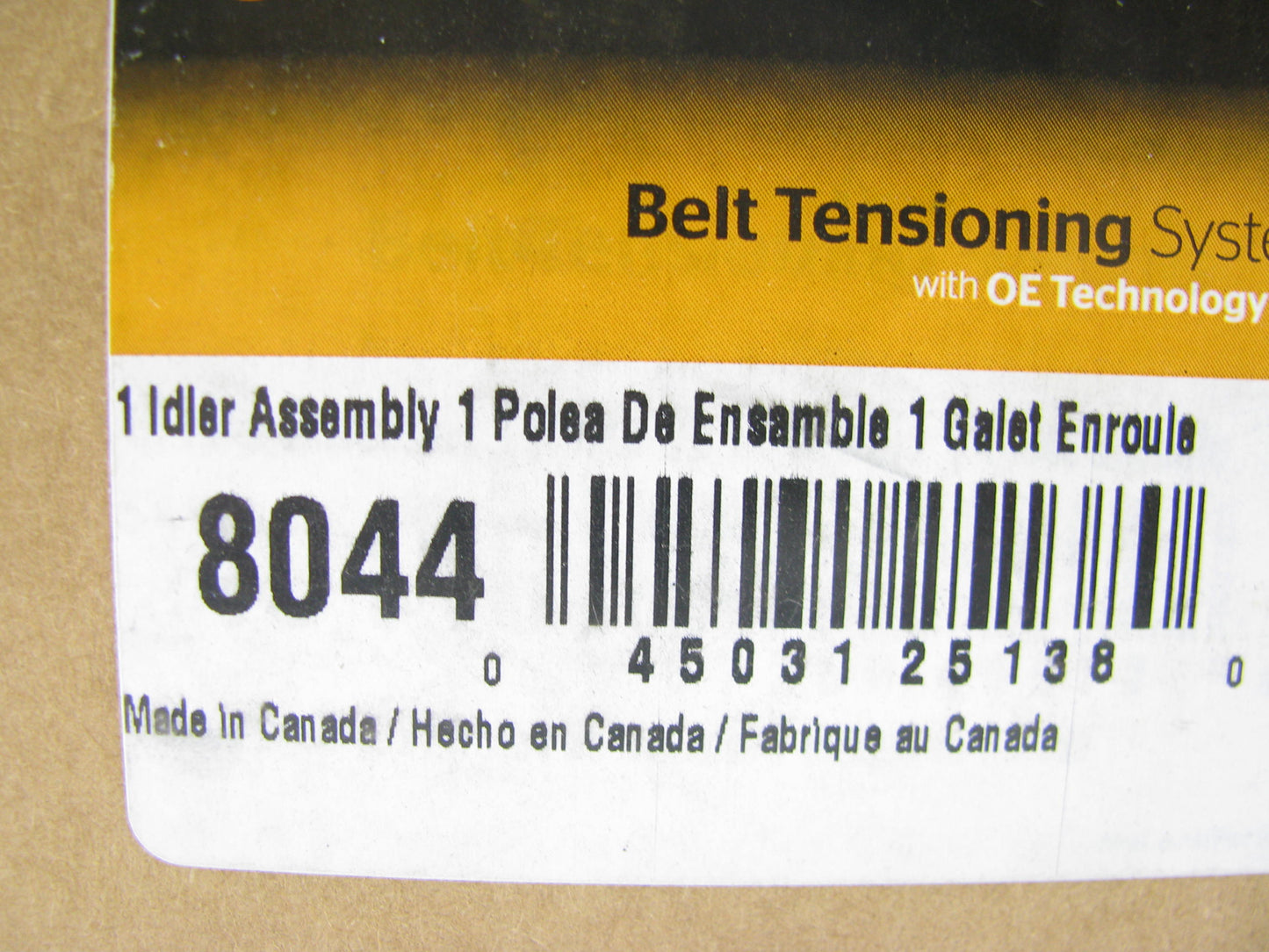 Continental 8044 Engine Idler Pulley For 2000-2006 Nissan 1.8L-L4