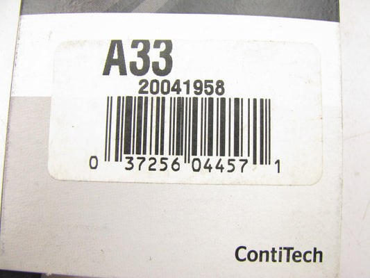 Continental A33 Industrial Accessory Drive Belt - 1/2'' X 35'' - 36 Degree