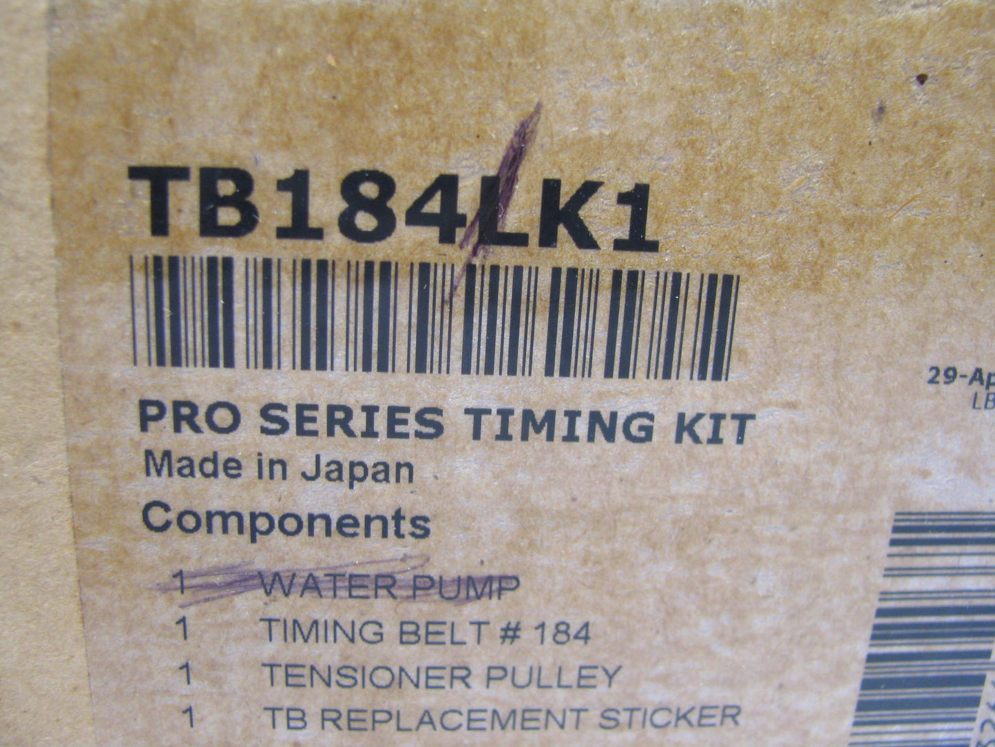 Continental TB184LK1 Timing Belt And Tensioner