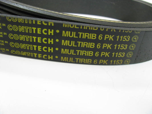 Contitech 6PK1153 Serpentine Belt - 0.84'' X 46.00'' - 6 Ribs