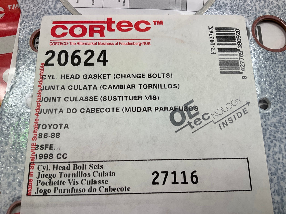 Corteco 20624 Cylinder Head Gasket For 1987-1989 Toyota Celica 2.0L 3S-FE