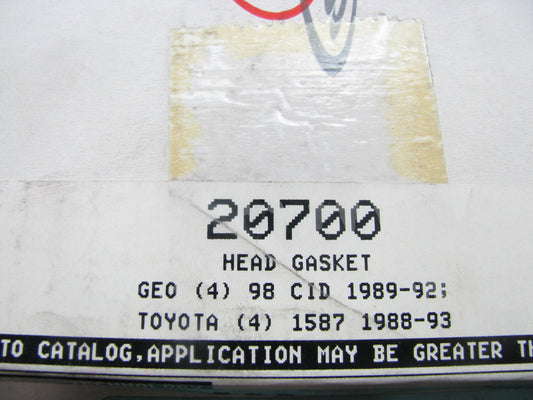 Corteco 20700 Engine Cylinder Head Gasket for 1988-1993 Toyota Geo 1.6L-L4