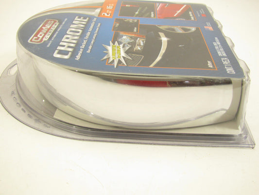 Cowles S38900 Universal Flexible Chrome Adhesive Backed Molding Trim 2'' X 16'