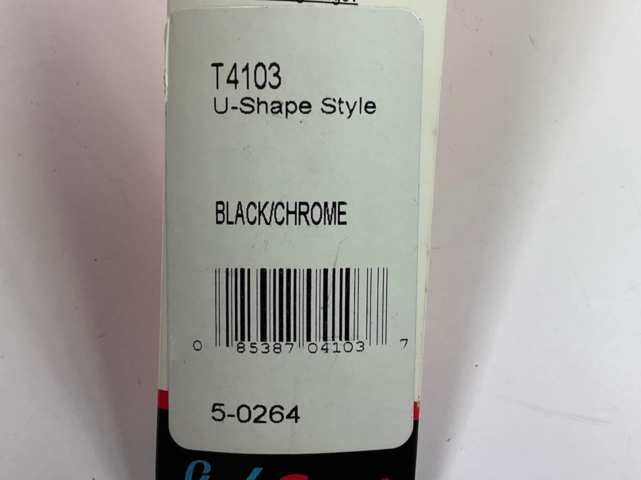 Cowles T4103 U-Shape, Black / Chrome Door Edge Guard Strips, Two 27'' Pieces