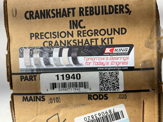 Reman OEM 12552216 Crankshaft Kit 0.010'' Main 0.020'' Rod Bearings Chevy LS 58-T