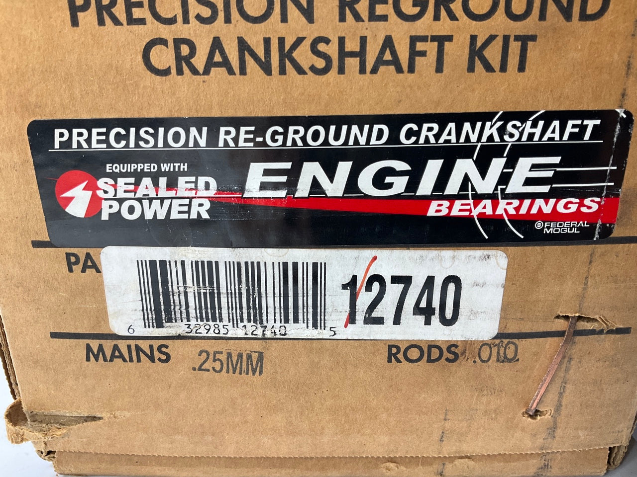 Reground 12740 Crankshaft .25mm Main & 0.010 Rod Bearings 90-01 GM Chevy 2.2 Car