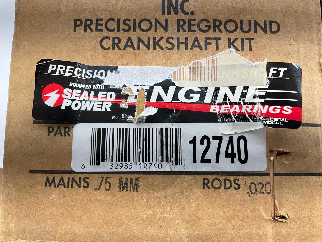 Reground 12740 Crankshaft .75mm Main & 0.020 Rod Bearings 90-01 GM Chevy 2.2 Car