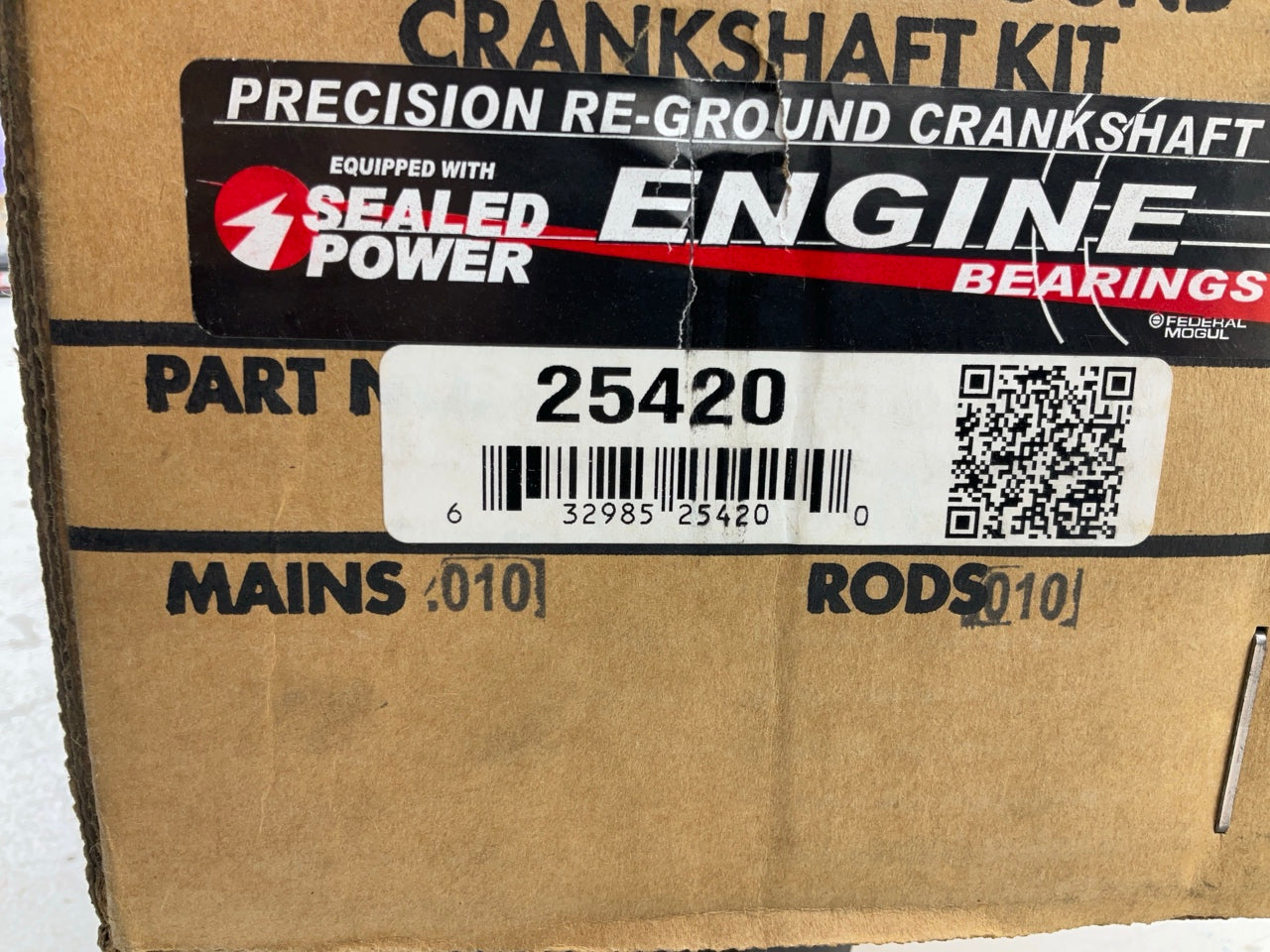 Reman 25420 Crankshaft Kit W/ 0.010'' Main & 0.010'' Rod Bearings For Jeep 4.0L I6