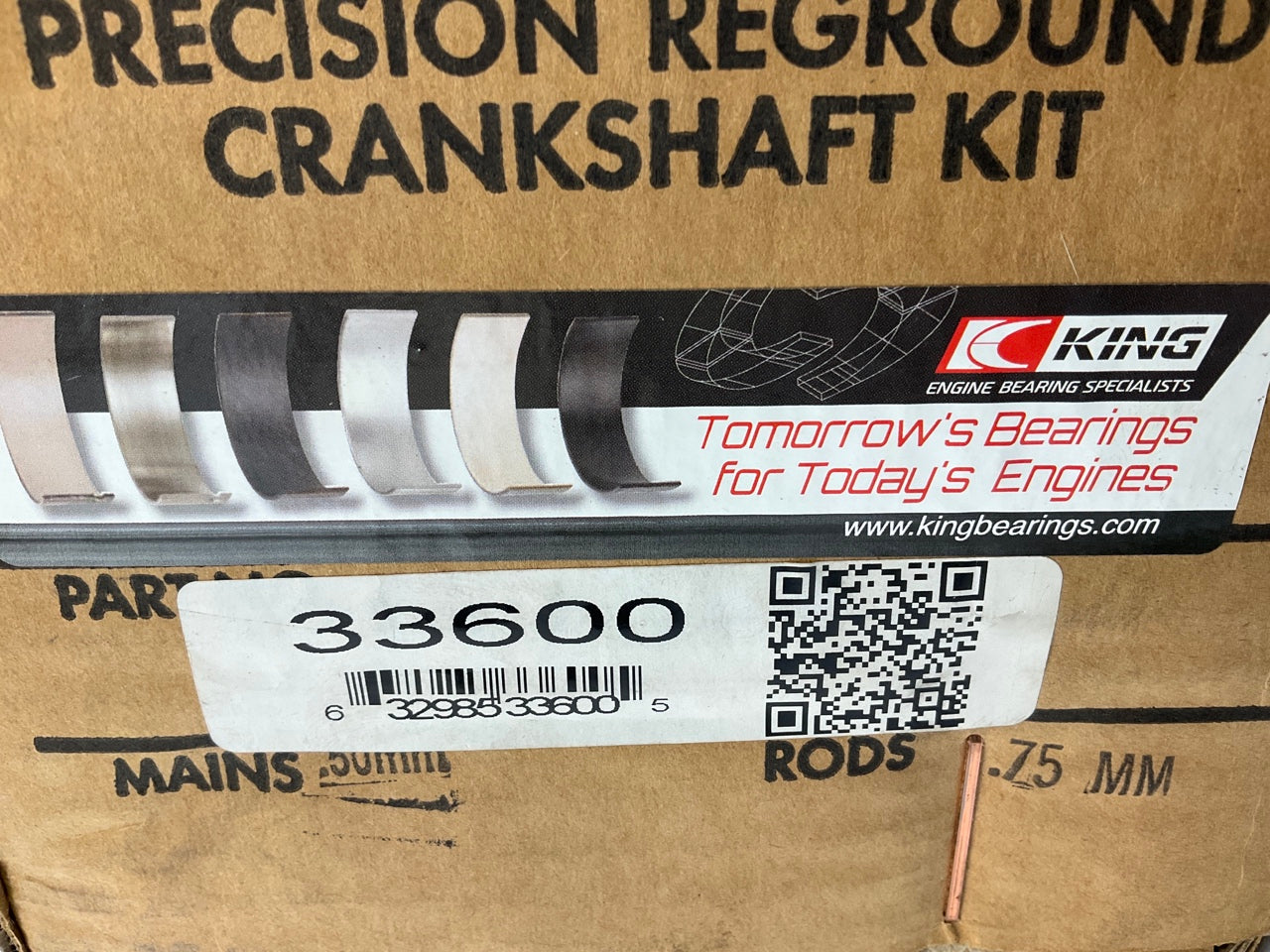 Reman 53020967AB OEM Crankshaft Kit .50mm Main .75mm Rod Bearings For Dodge 3.7L