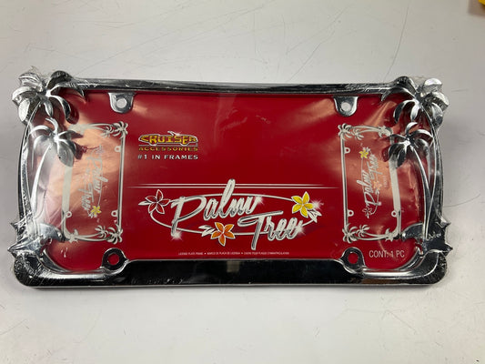 Cruiser 19003 Palm Tree License Plate Frame; Chrome