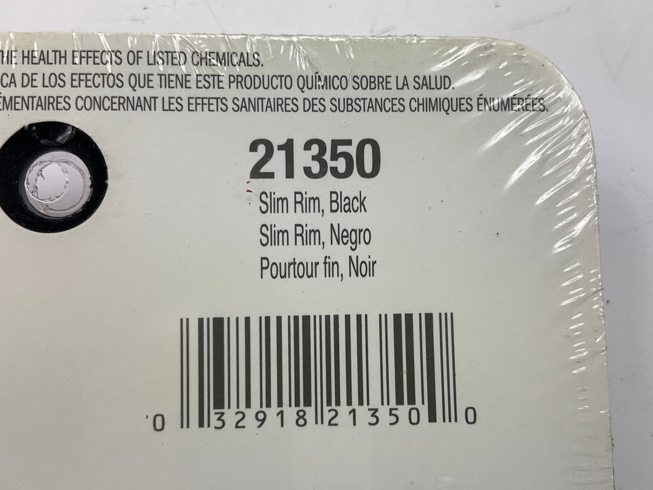 (2) Cruiser 21350 Slim Rim License Plate Frames, No Logo, Black