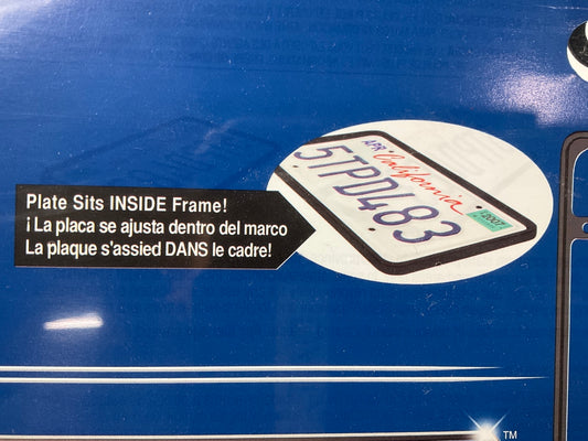 (2) Cruiser 30650 Perimeter License Plate Frames, Black