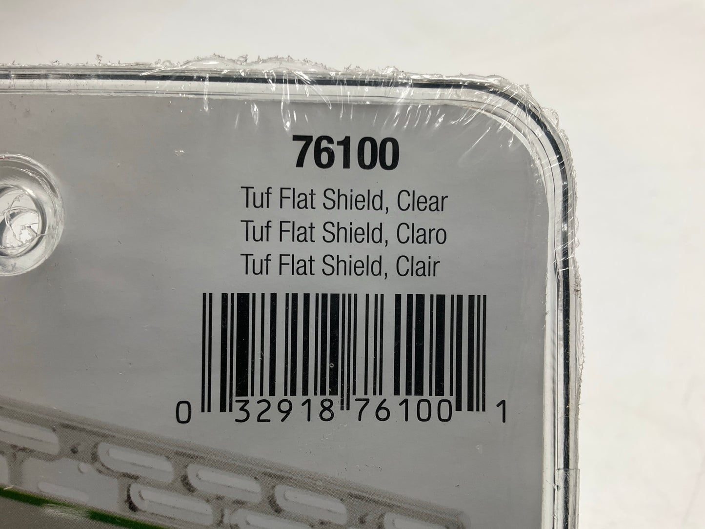 (2) Cruiser 76100 Tuf Flat Shield License Plate Frame, Clear