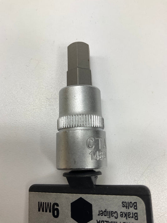 CTA 1489 Brake Caliper Bolt Socket - 9mm Hex, 3/8'' Drive