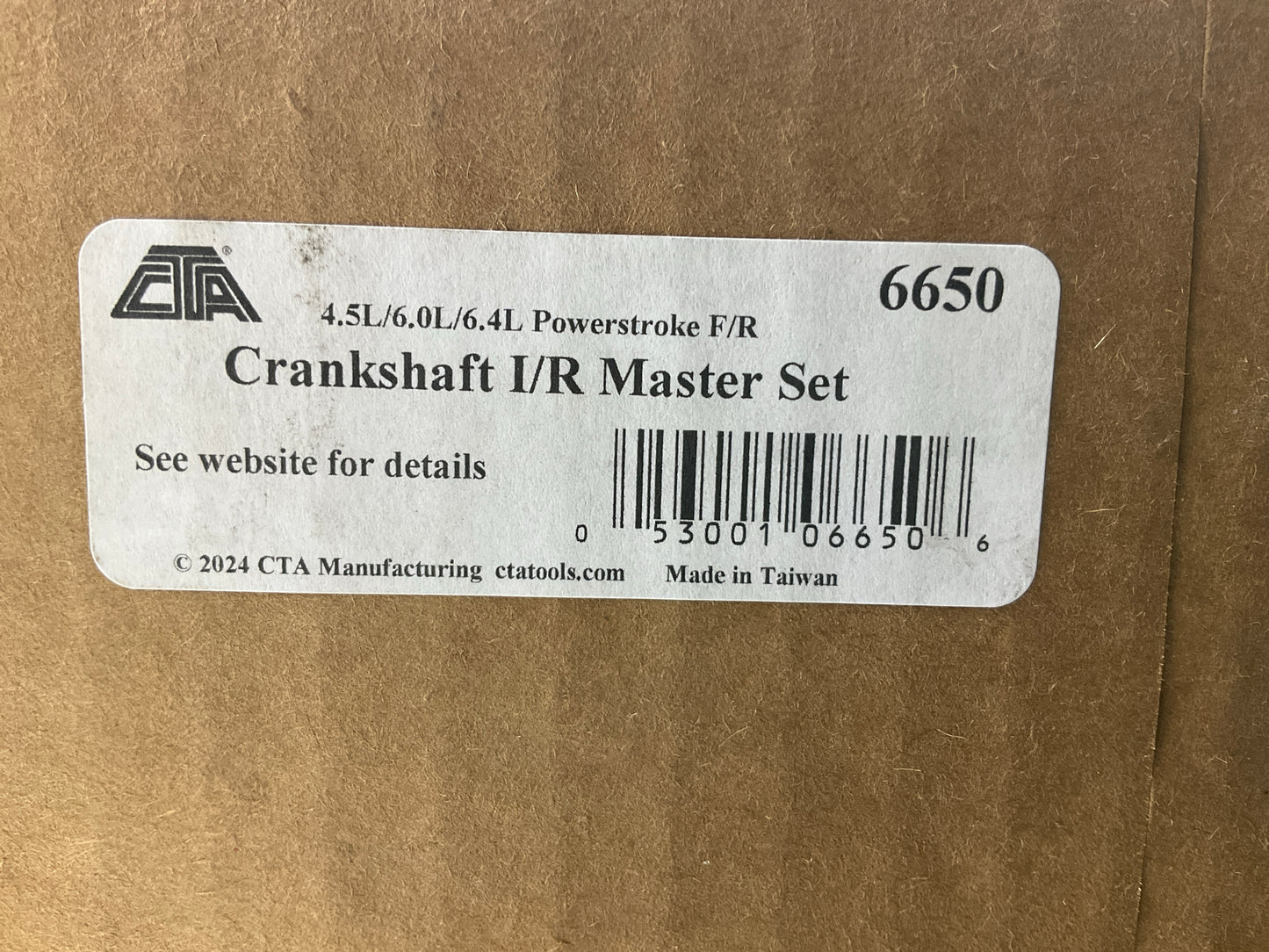 CTA 6650 Ford Powerstroke 6.0L 6.4L Crank Installation & Removal Master Tool Set