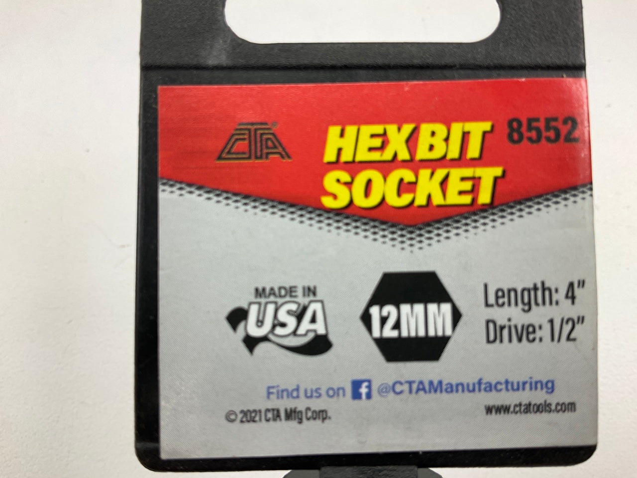 CTA 8552 1/2'' Drive 4'' Long Hex Bit Socket 12mm