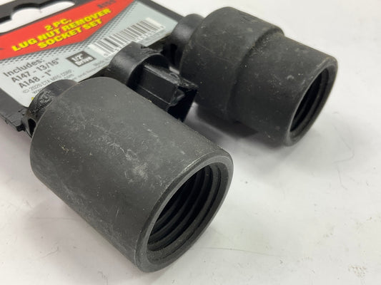 CTA Tools A155 2 Pc. Stripped Wheel Lug Nut Remover Socket Tool Set, 13/16'' & 1''