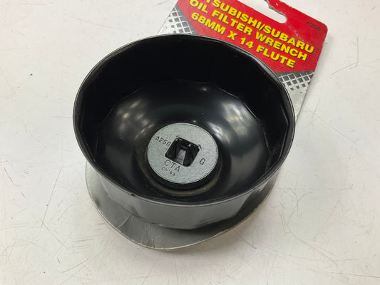 CTA A256 Cap Type Oil Filter Wrench - 68MM X 14 Flute, 3/8'' Drive