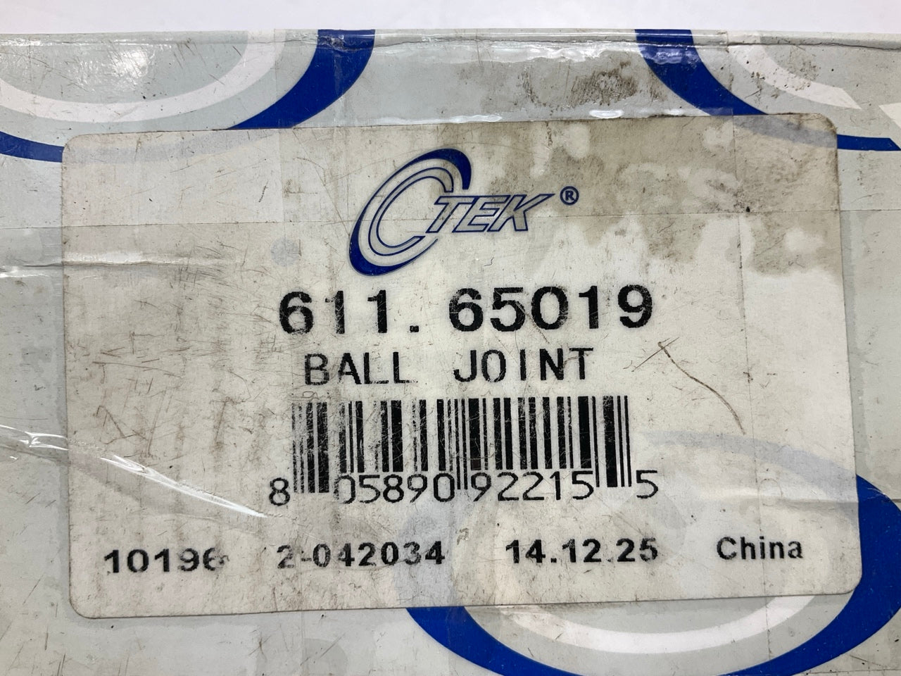 MISSING RETAINER CLIP - CTEK 611-65019 Front Upper Ball Joint