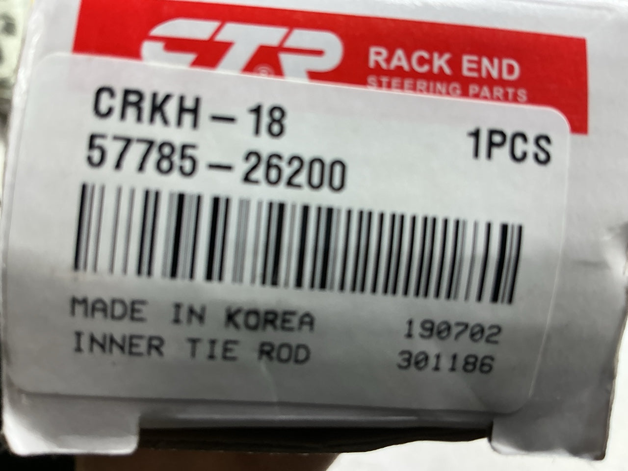 CTR CRKH-18 Front Inner Steering Tie Rod End For 2001-2006 Hyundai Santa Fe