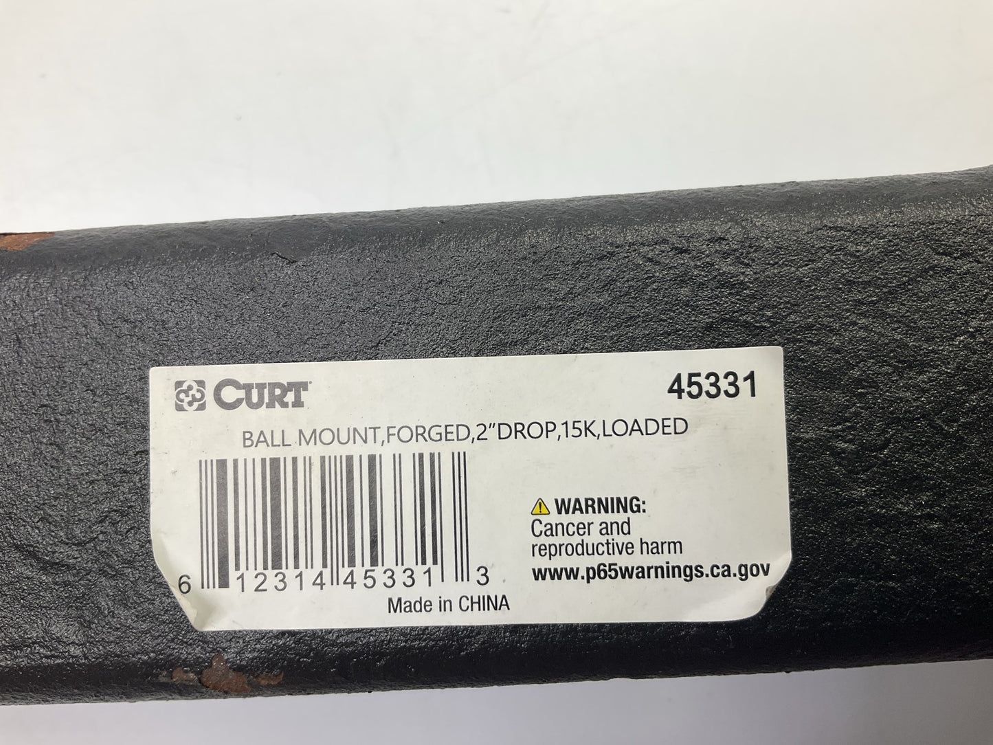 Curt 45331 Loaded Forged 2'' Drop Ball Mount With 2-5/16'' Ball, 15,000 Lbs GTW