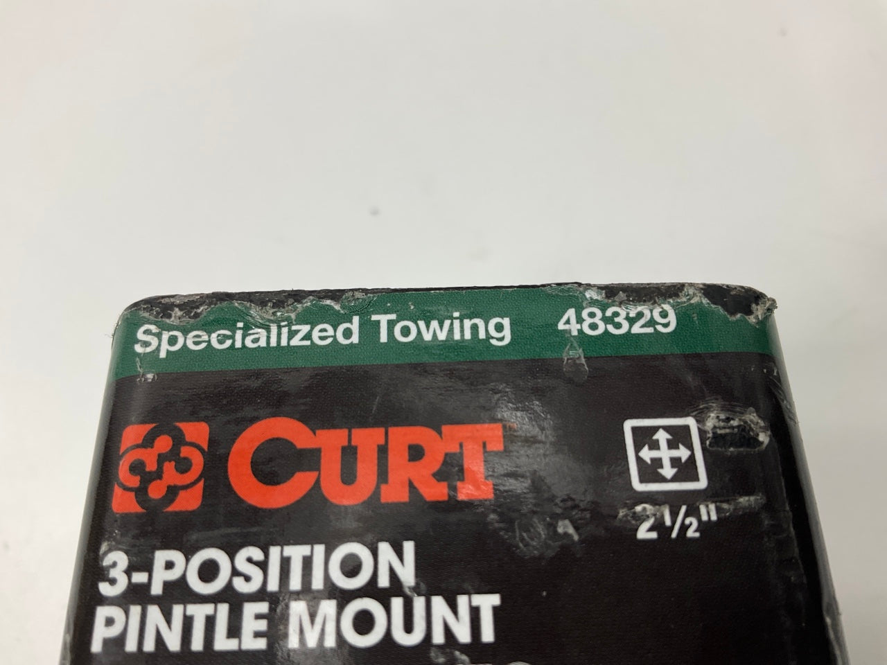 CURT 48329 Adjustable Pintle Mount 2-1/2'' Shank, 18,000 Lbs, 7'' High, 8'' Long