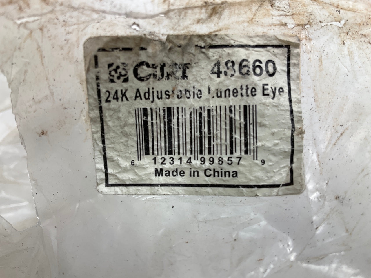 CURT 48660 Raw Steel Pintle Hitch Lunette Ring 3-Inch ID, 24,000 Lbs, Channel
