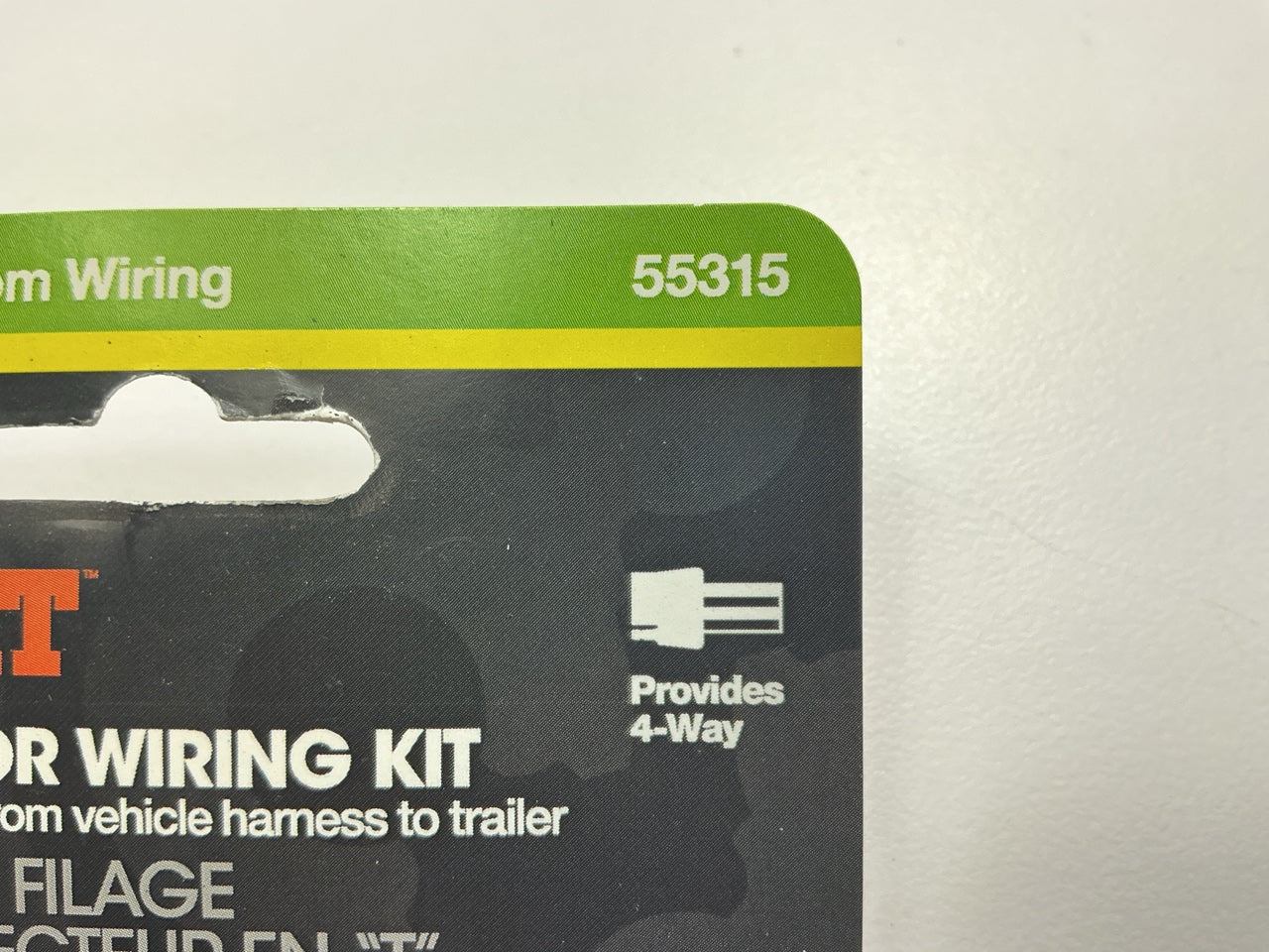 CURT 55315 Vehicle-Side 4-Pin Trailer Wiring Wire Harness 4-Way Flat Harness