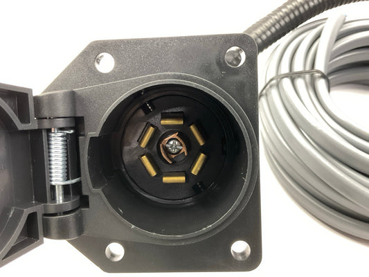 Curt 57186 Trailer Wire 4-Way To 7-Way Adapter Harness W/brake Control Wiring