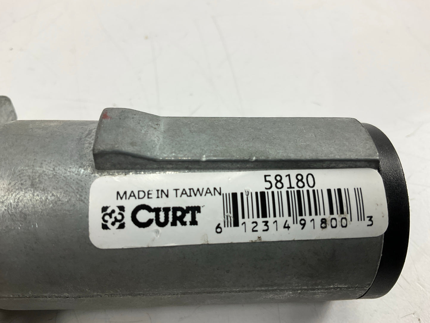 Curt 58180 7-Way Round Connector Plug With Spring (Trailer Side)