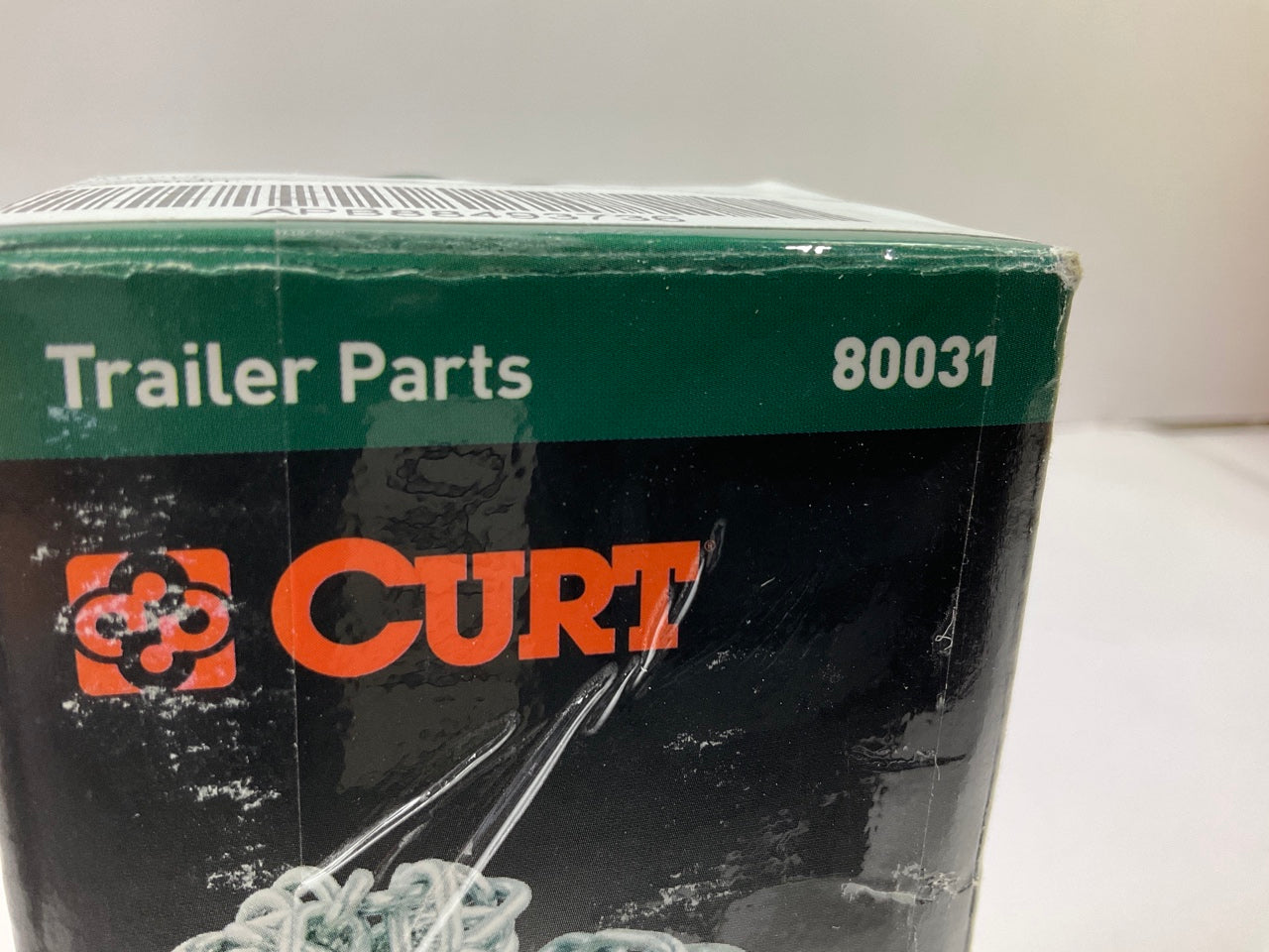 Curt 80031 48'' Trailer Safety Chain With 2 S-Hooks (5,000 Lbs, Clear Zinc)