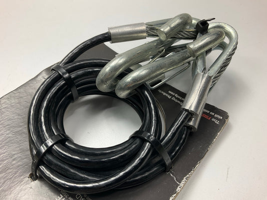 CURT 80136 43-7/8'' Safety Cables With 2 Snap Hooks (3.5K, Vinyl-Coated, 2-Pack)