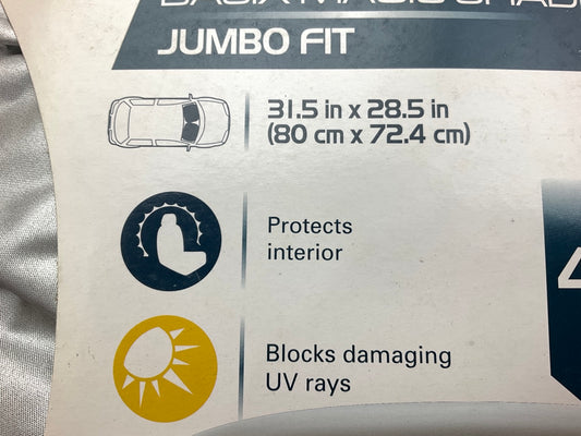 Custom Accessories 1203006B Sun Shade Auto Solar Shade 31.5'' L X 28.5'' W, Silver
