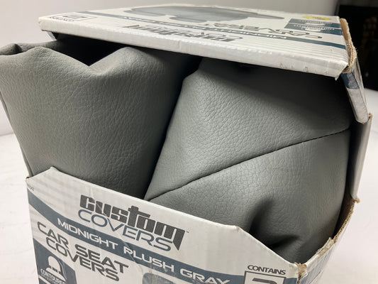 Custom Accessories 40347 - Universal Seat Covers 2PC, Leatherette, Gray