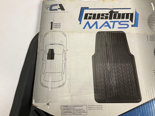 Custom Accessories 1-Piece Rubber Interior Rubber Floor Mat SINGLE, 28-3/4''X18''