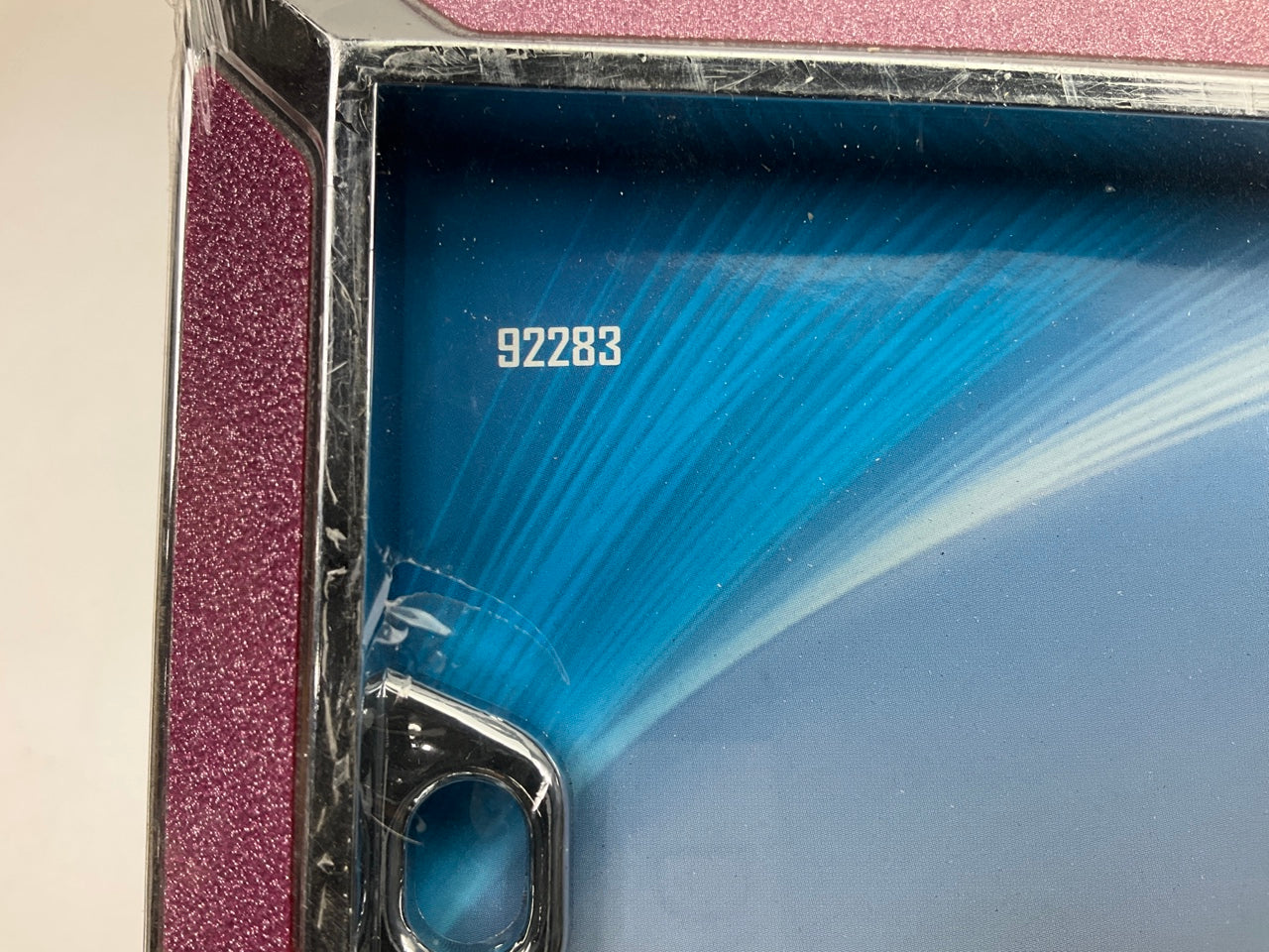 Custom Accessories 92283 ABS Plastic License Plate Frame With Pink Glitter