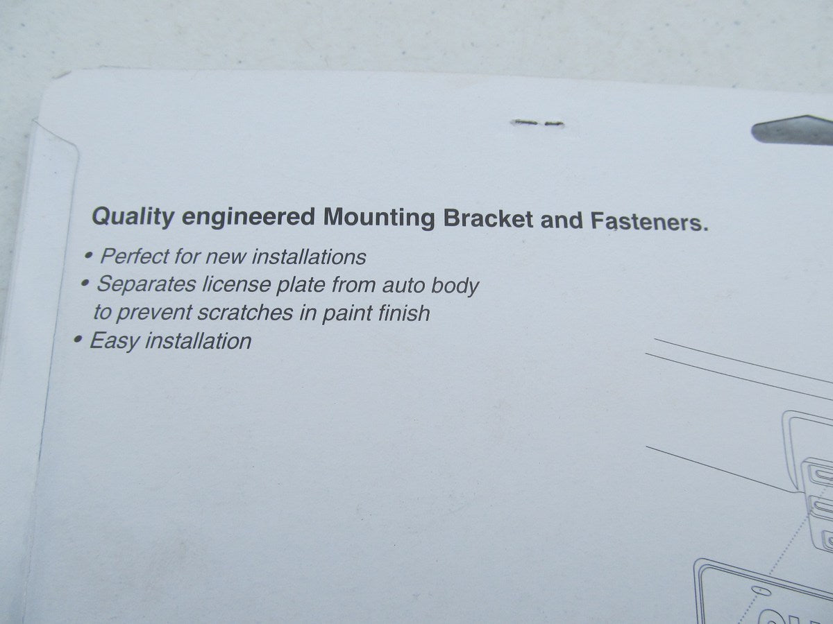 Custom Accessories 92651 Universal License Plate Mounting Bracket Front Or Rear