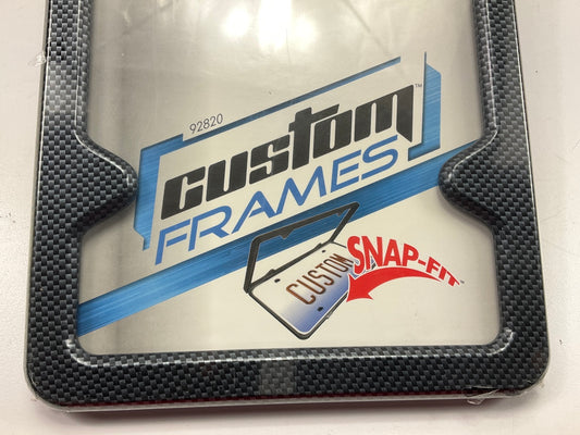 Custom Accessories 92820 Carbon Fiber License Plate Frame Bracket