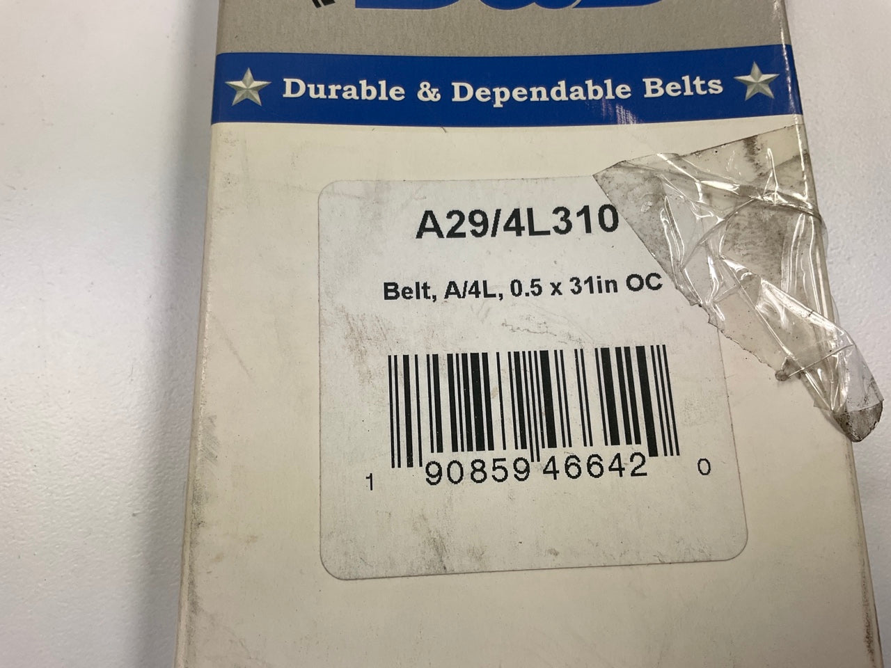 D&D A29-4L310 Lawn & Garden Power Equipment Accessory Drive Belt - 1/2'' X 31''