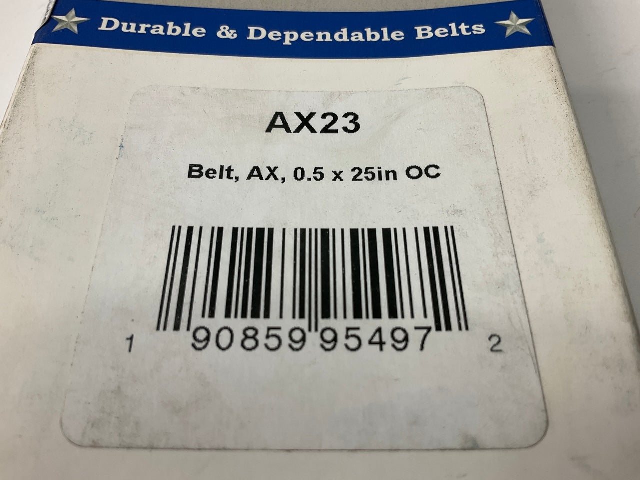 D&D AX23 Cogged Industrial Accessory Drive Belt - 1/2'' X 25''