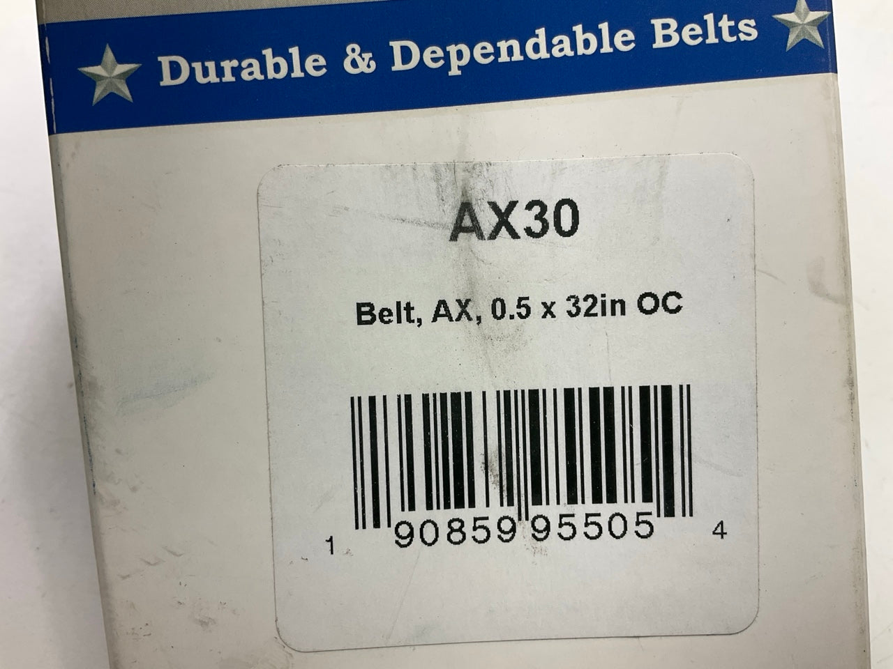 D&D AX30 Cogged Industrial Accessory Drive Belt - 1/2'' X 32''