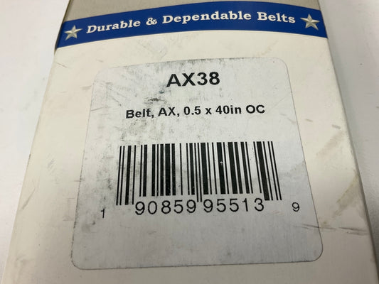 D&D AX38 Industrial Cogged Accessory Drive Belt - 1/2'' X 40''