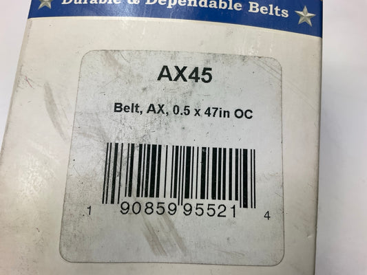 D&D AX45 Cogged Industrial Accessory Drive Belt - 1/2'' X 47''