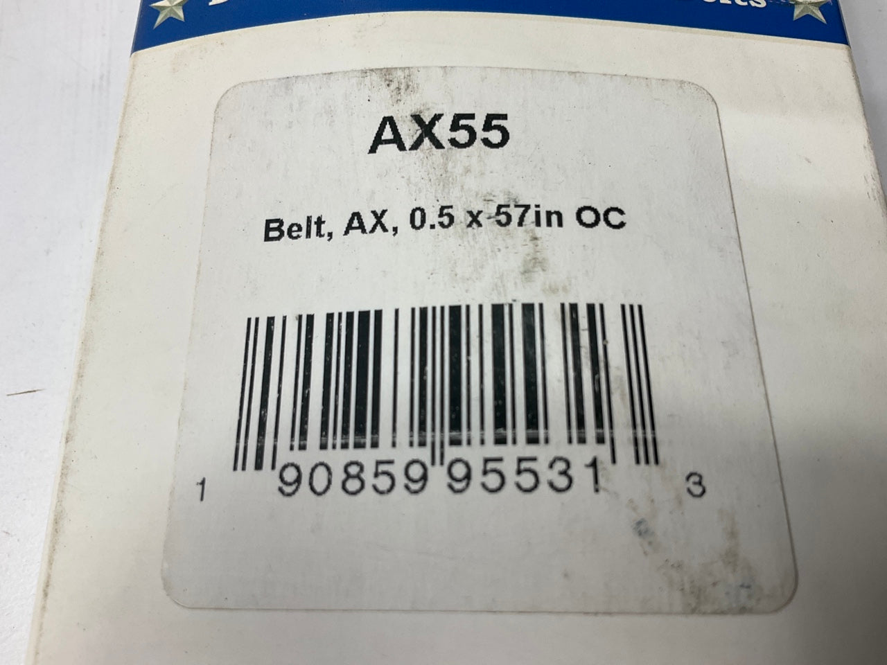 D&D AX55 Cogged Industrial Accessory Drive Belt - 1/2'' X 57''