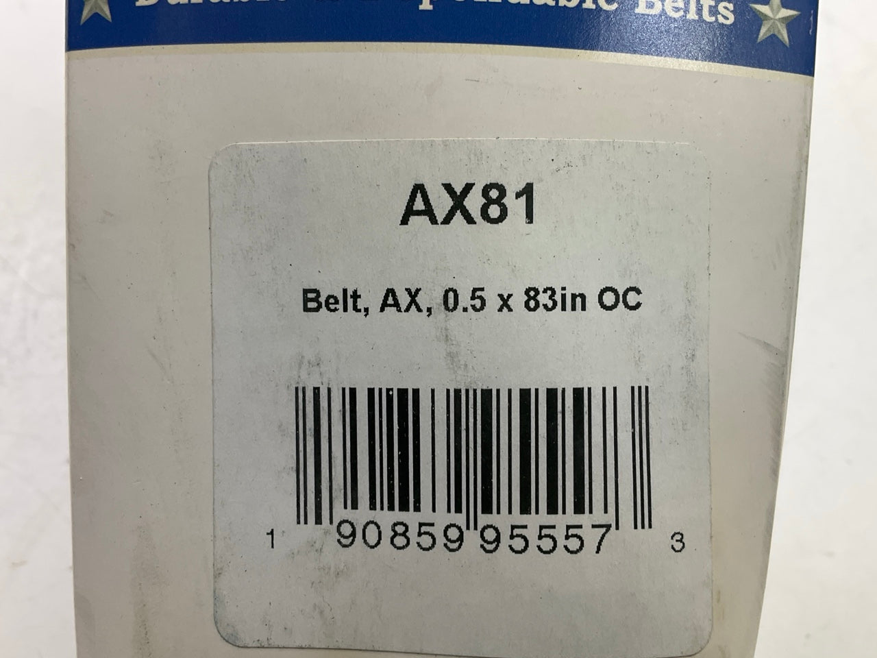 D&D AX81 Cogges Industrial Accessory Drive V-Belt 1/2'' X 83''