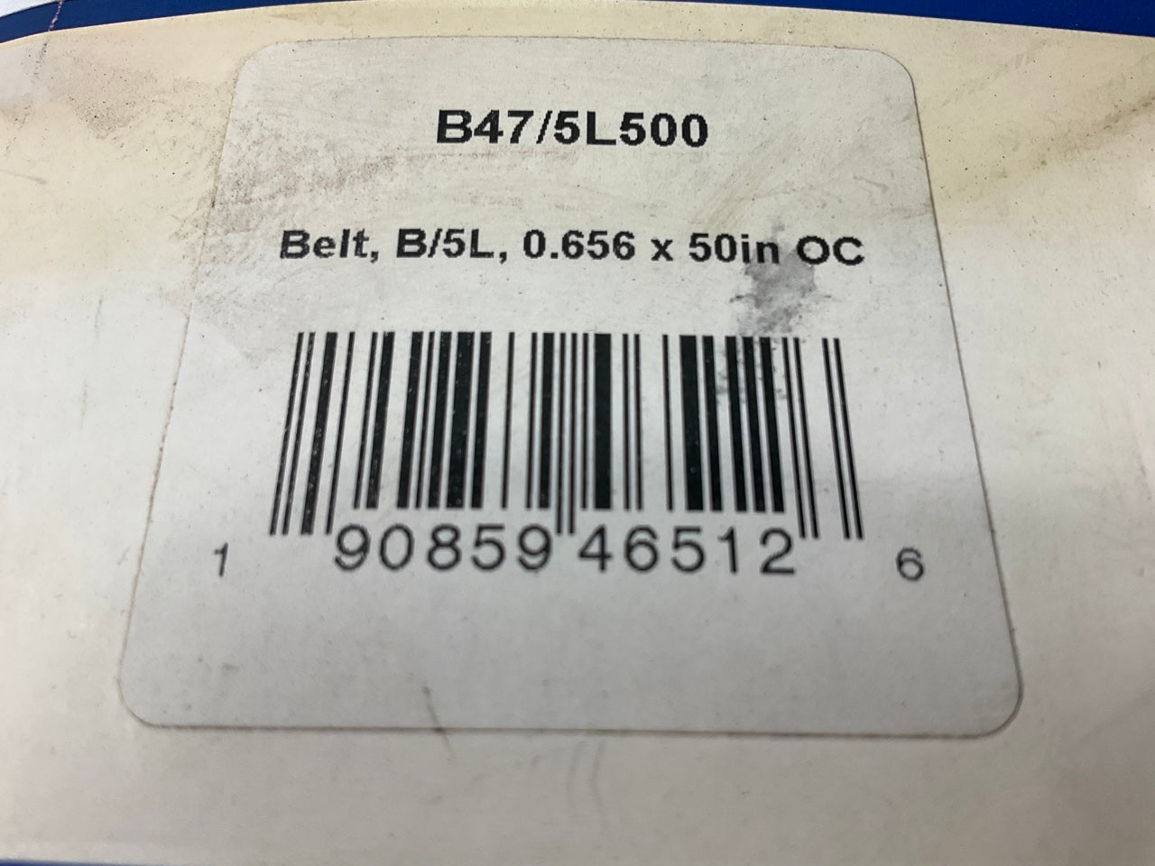 D&D B47-5L500 Lawn & Garden Power Equipment Accessory Drive Belt - 5/8'' X 50''