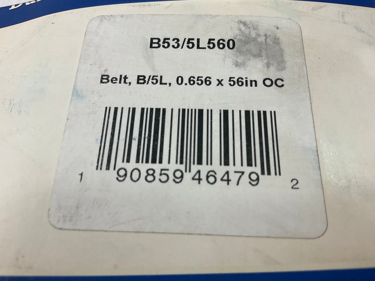 D&D B53-5L560 Lawn & Garden Power Equipment Accessory Drive Belt - 5/8'' X 56''