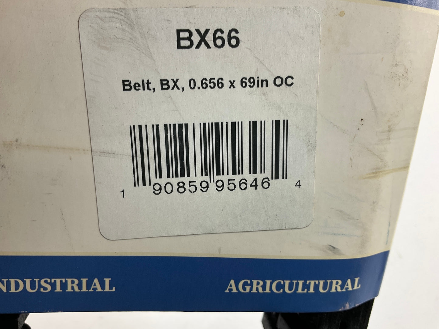 D&D BX66 Cogged Industrial Accessory Drive Belt - 5/8'' X 69''