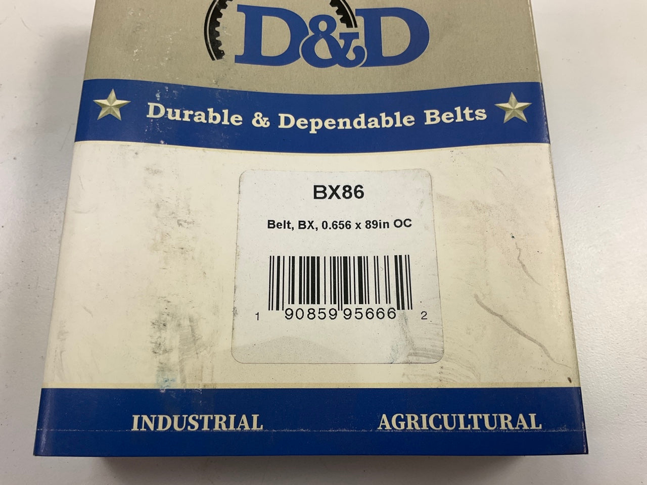 D&D BX86 Industrial Cogged Accessory Drive Belt - 5/8'' X 89''