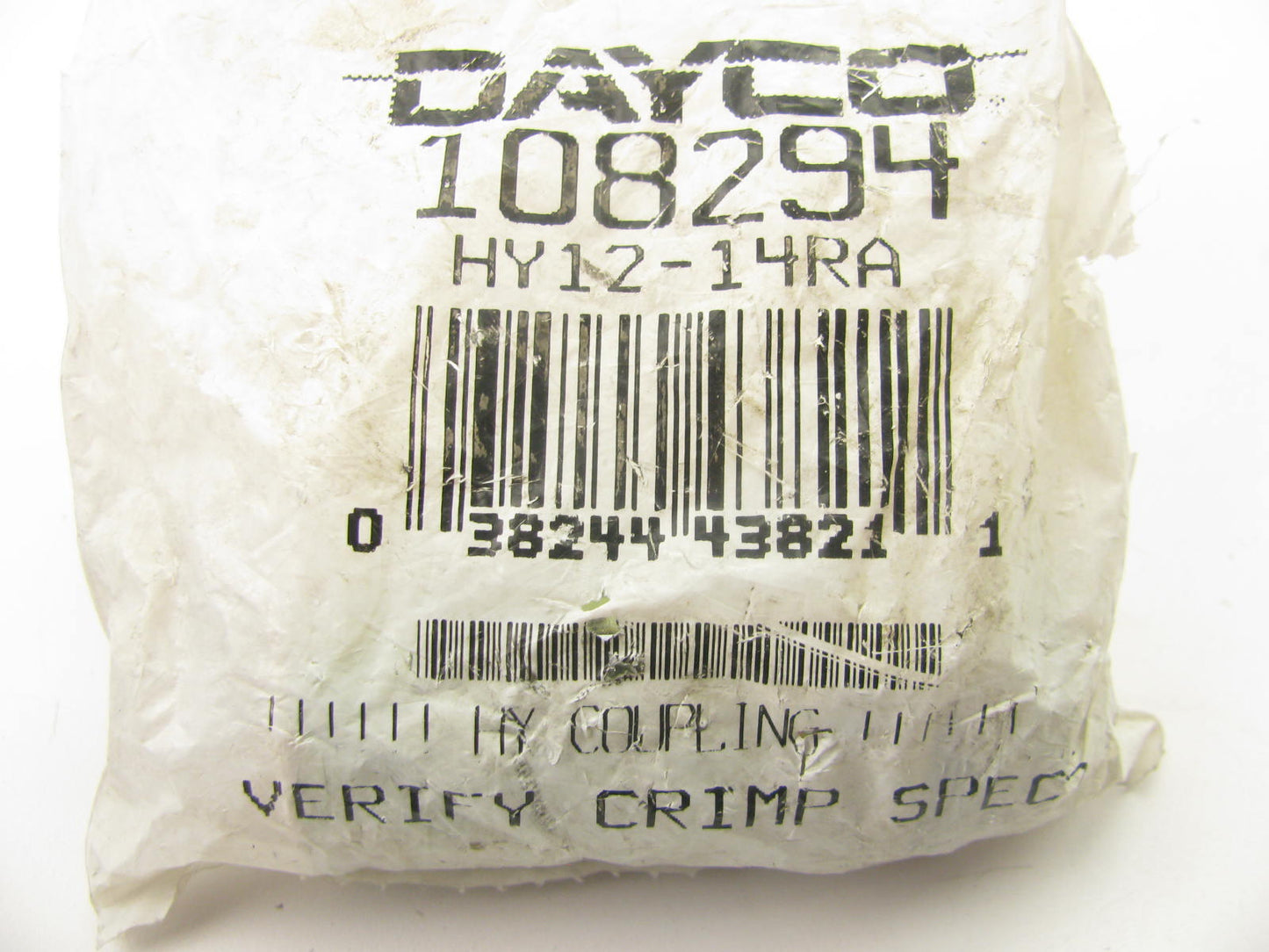Dayco 108294 Hydraulic Crimp Fitting Male O-Ring Boss 3/4'' Hose ID